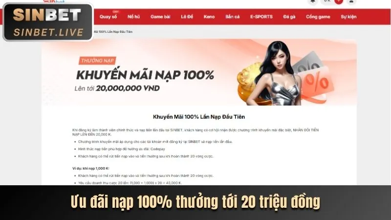 Hoàn trả cược hàng ngày không giới hạn